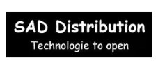 Logo SAD Distribution, Technologie to open.